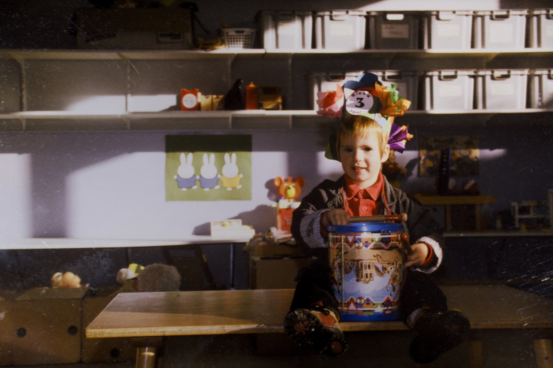 Childhood photograph of Rik around his third birthday, from the family album.