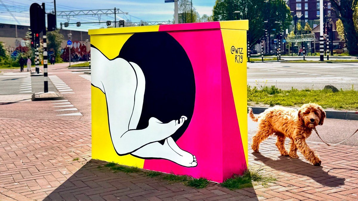Kleurrijke streetart in Eindhoven