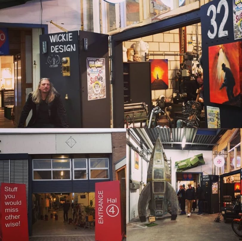 Collage van werkplaatsen en creatieve ruimtes op Sectie-C in Eindhoven